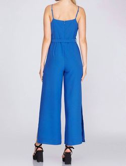 Style 1-2687179366-892 SHE + SKY Blue Size 8 Polyester Jumpsuit Dress on Queenly