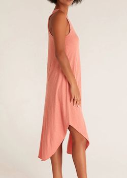 Style 1-2715023398-149 Z Supply Pink Size 12 Jersey Side Slit Tall Height Cocktail Dress on Queenly