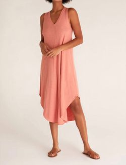 Style 1-2715023398-149 Z Supply Pink Size 12 Side Slit Jersey Cocktail Dress on Queenly
