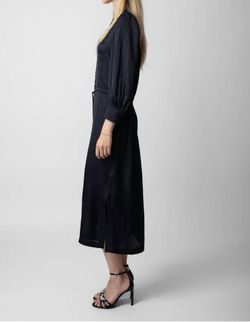 Style 1-2737170273-892 Zadig & Voltaire Black Tie Size 8 Sleeves Polyester Cocktail Dress on Queenly