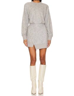 Style 1-2743793989-149 STEVE MADDEN Gray Size 12 Long Sleeve Polyester Cocktail Dress on Queenly