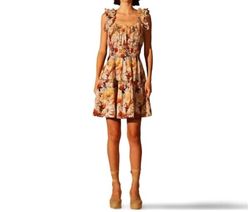 Style 1-2918077606-70 RANNA GILL Nude Size 0 Print Cocktail Dress on Queenly