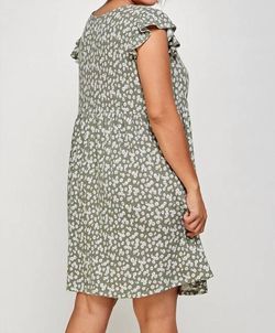 Style 1-2942525893-1464 Emerald Collection Green Size 28 Floral Polyester Mini Cocktail Dress on Queenly