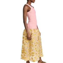 Style 1-3030445267-649 RACHEL COMEY Yellow Size 2 Floral Mini Cocktail Dress on Queenly