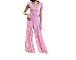 Style 1-3278142862-149 Blue Buttercup Pink Size 12 Polyester Jumpsuit Dress on Queenly