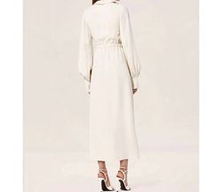 Style 1-3549514333-892 ALEXIS White Size 8 Sleeves Free Shipping Tall Height Side slit Dress on Queenly