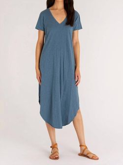 Style 1-3572490538-70 Z Supply Blue Size 0 V Neck Tall Height Cocktail Dress on Queenly