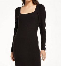 Style 1-3605707141-149 Z Supply Black Size 12 Spandex Polyester Plus Size Cocktail Dress on Queenly