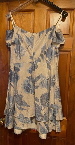 B. Darlin Blue Size 18 -1 Plus Size Homecoming Cocktail Dress on Queenly
