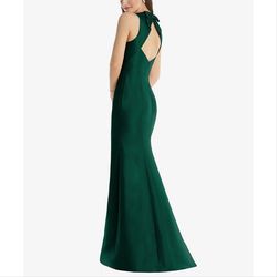 Style D824 Alfred Sung Green Size 14 50 Off Polyester Side slit Dress on Queenly