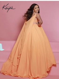 Style C329 Johnathan Kayne Orange Size 10 Girls Size Cupcake Free Shipping Ball gown on Queenly