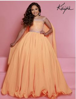 Style C329 Johnathan Kayne Orange Size 10 Girls Size Cupcake Free Shipping Ball gown on Queenly