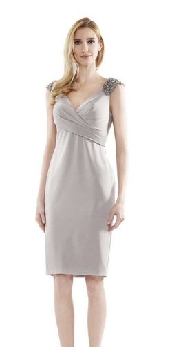 Style Mv1109 Marsoni by colors Silver Size 14 Jersey Plus Size A-line Dress on Queenly