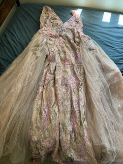 Mac Duggal Light Pink Size 16 $300 A-line Dress on Queenly
