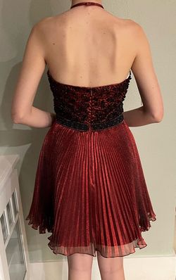 Sherri Hill Red Size 8 High Neck Pageant Cocktail Dress on Queenly