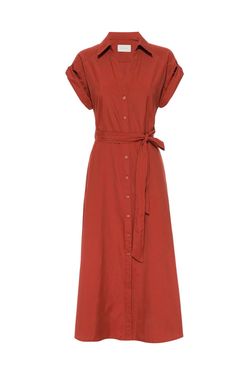 Style 1-388455439-149 Brochu Walker Red Size 12 Belt Mini V Neck Tall Height Cocktail Dress on Queenly