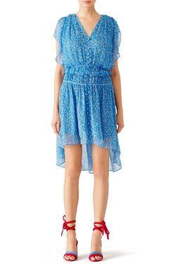 Style 1-390734277-70-1 THE KOOPLES Blue Size 0 Sorority Summer Sleeves Cocktail Dress on Queenly