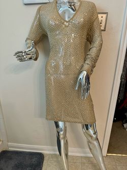 Nude Size 14 Cocktail Dress on Queenly