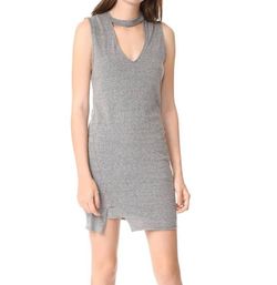 Style 1-410896369-74 Pam & Gela Gray Size 4 Black Tie Jersey Mini Sorority Rush Polyester Cocktail Dress on Queenly