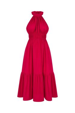 Style 1-4120203208-149 MONICA NERA Red Size 12 Plus Size A-line Cocktail Dress on Queenly