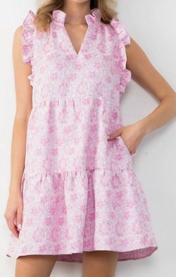 Style 1-4142506676-74 THML Pink Size 4 Polyester Summer Sorority Rush Cocktail Dress on Queenly
