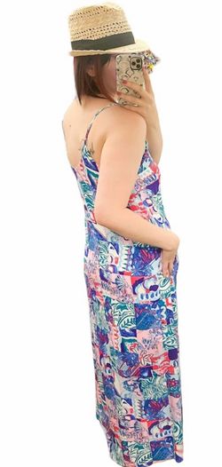 Style 1-4145773933-1464 ANDREE BY UNIT Blue Size 28 Free Shipping Straight Dress on Queenly