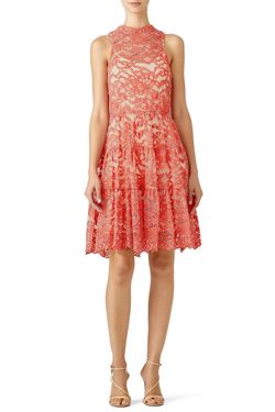 Style 1-4223312989-649-1 ERIN erin fetherston Pink Size 2 Lace Free Shipping Sorority Rush Tall Height Cocktail Dress on Queenly