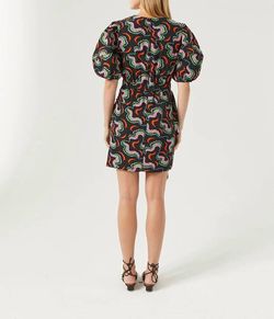 Style 1-465992776-1901 RHODE Black Size 6 Sleeves Mini Cocktail Dress on Queenly
