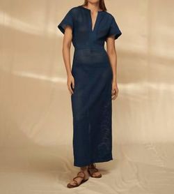 Style 1-498559436-74 Pinkfilosofy Blue Size 4 Free Shipping Tall Height Sleeves Straight Dress on Queenly