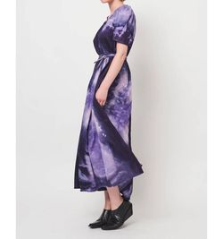 Style 1-511652272-95 Raquel Allegra Purple Size 2 Mini Military Straight Dress on Queenly