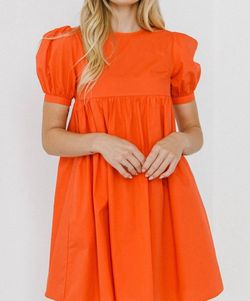 Style 1-600575293-149 Idem Ditto Orange Size 12 Tall Height Sorority Rush Sorority Casual Cocktail Dress on Queenly