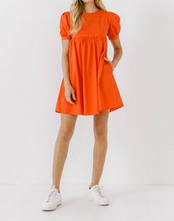 Style 1-600575293-149 Idem Ditto Orange Size 12 Plus Size Summer Pockets Casual Tall Height Cocktail Dress on Queenly