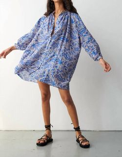 Style 1-714368241-74 CHUFY Blue Size 4 Sleeves Tall Height Silk Cocktail Dress on Queenly