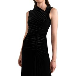 Style 1-964352348-1498 Shoshanna Black Size 4 Military Spandex Straight Dress on Queenly