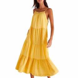 Style 1-1080596765-149 Z Supply Yellow Size 12 Military Pattern Pockets Straight Dress on Queenly