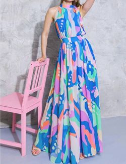 Style 1-108093429-149 FLYING TOMATO Blue Size 12 Free Shipping Floor Length Straight Dress on Queenly