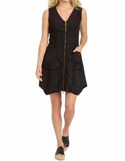 Style 1-1096977367-70 XCVI Black Size 0 Sorority Rush Pockets V Neck Cocktail Dress on Queenly