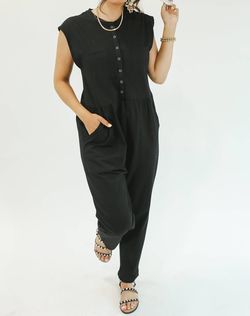Style 1-1320668674-149 entro Black Size 12 Pockets Jumpsuit Dress on Queenly