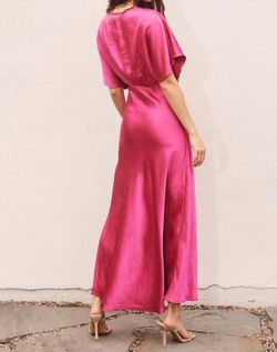 Style 1-1392188578-74 DRESS FORUM Pink Size 4 Floor Length Side Slit Tall Height Straight Dress on Queenly