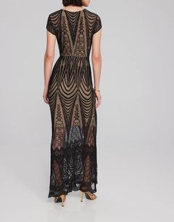Style 1-1410350590-1901 Joseph Ribkoff Black Tie Size 6 Floor Length Straight Dress on Queenly