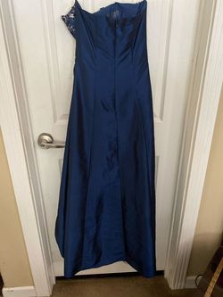 Blue Size 4 Side slit Dress on Queenly