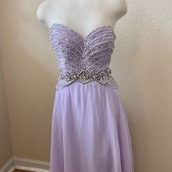 Blush Prom Purple Size 8 Blush Straight Dress on Queenly