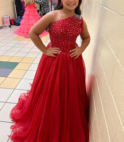 Sherri Hill Red Size 0 50 Off Jersey Ball gown on Queenly