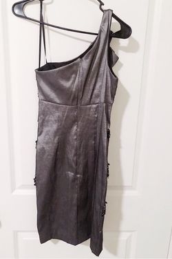 Cache Silver Size 4 Mini Cocktail Dress on Queenly