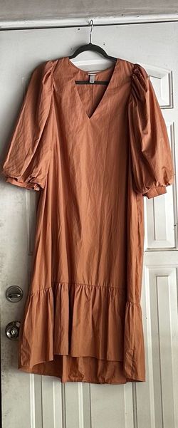 A new life Orange Size 12 50 Off Plus Size Flare Cocktail Dress on Queenly