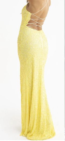 Primavera Yellow Size 4 Side slit Dress on Queenly