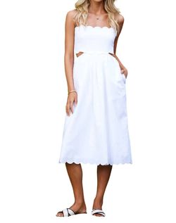 Style 1-171068772-892 bishop + young White Size 8 1-171068772-892 Bachelorette Cocktail Dress on Queenly