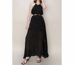 Style 1-1808652622-74 HYFVE Black Size 4 Free Shipping Halter 1-1808652622-74 Straight Dress on Queenly