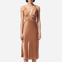 Style 1-1971172319-1901 Cami NYC Brown Size 6 Lace Embroidery Cocktail Dress on Queenly