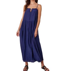 Style 1-2030366909-74 Velvet by Graham & Spencer Blue Size 4 1-2030366909-74 Silk Tall Height Straight Dress on Queenly